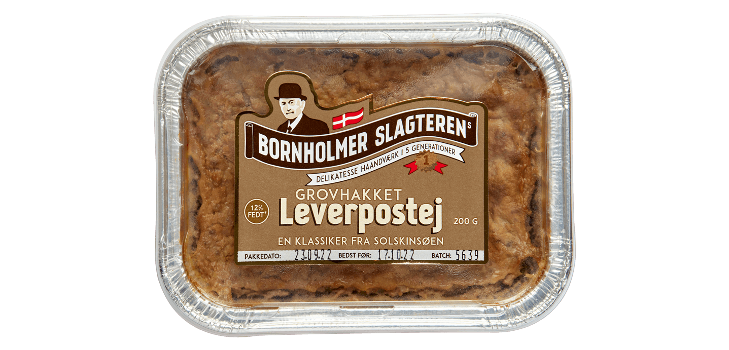 Leverpostej grovhakket 200 gram