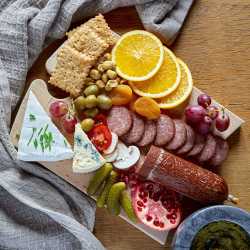 Spegepølse fra slagter Jørgensen på Bornholm